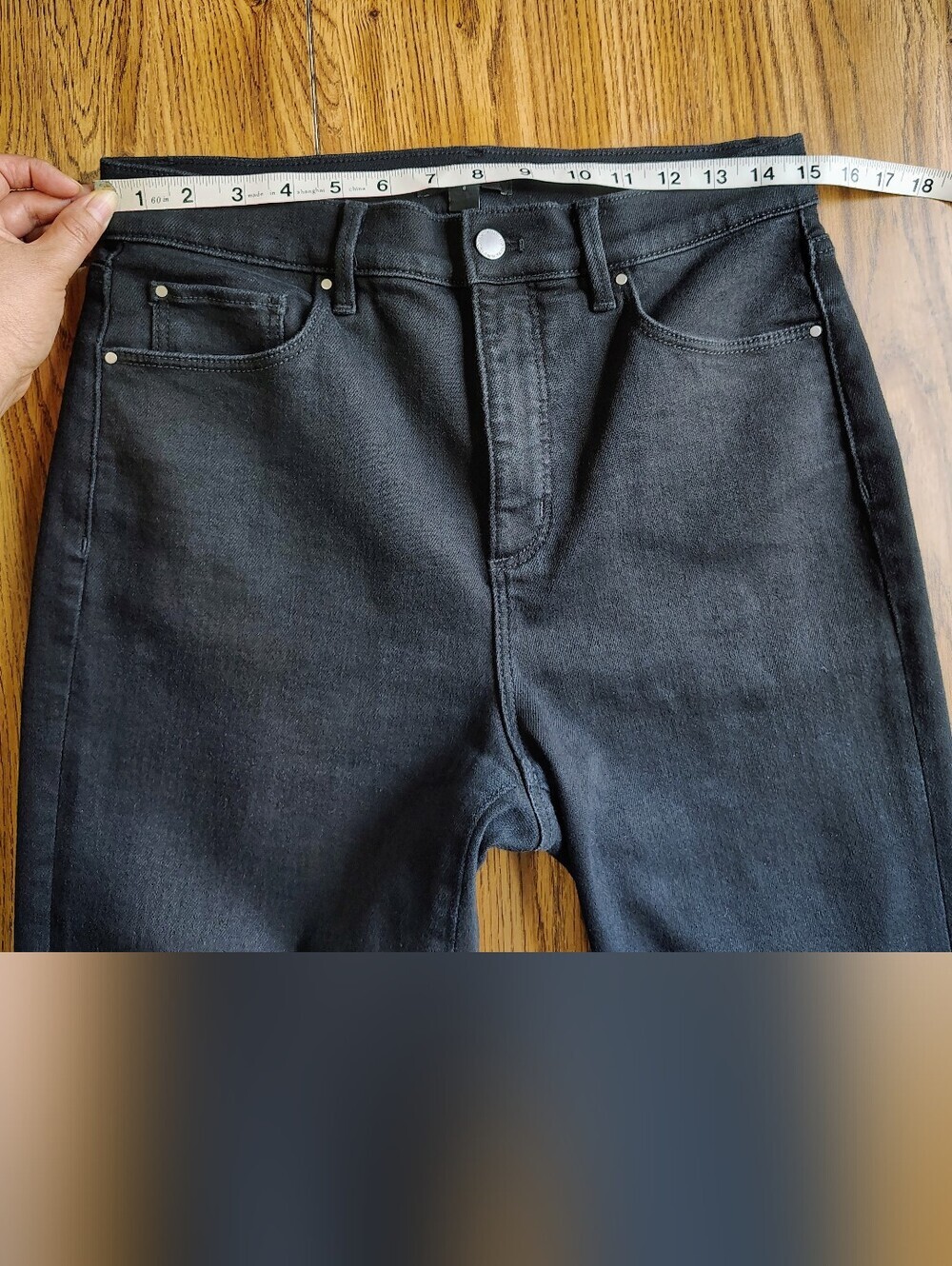 Ann Taylor The Boot Cut High Rise Women's Denim Jeans Black Stretch sz 8. - Picture 9 of 16